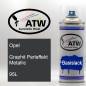 Preview: Opel, Graphit Perleffekt Metallic, 95L: 400ml Sprühdose, von ATW Autoteile West.